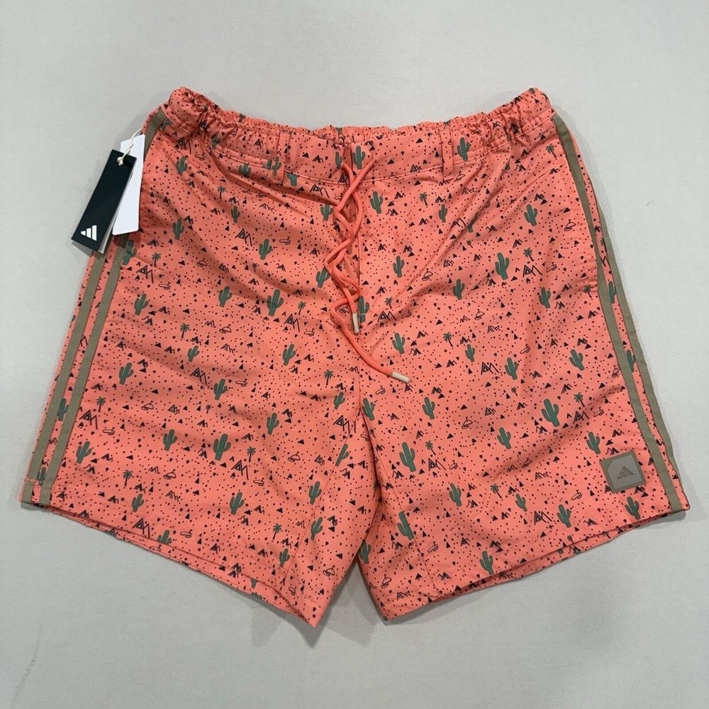 Adidas Adicross Desert Loose Fit Golf Shorts Men Large New Coral HS3198